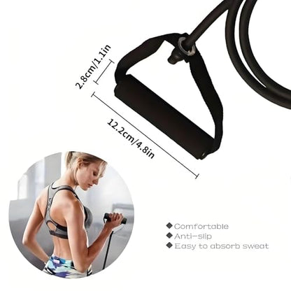 Resistance Bands with Handles, Exercise Bands - Perfect Stretch Rope for Home Workouts, Ideal for Fitness Enthusiasts & Home Gym