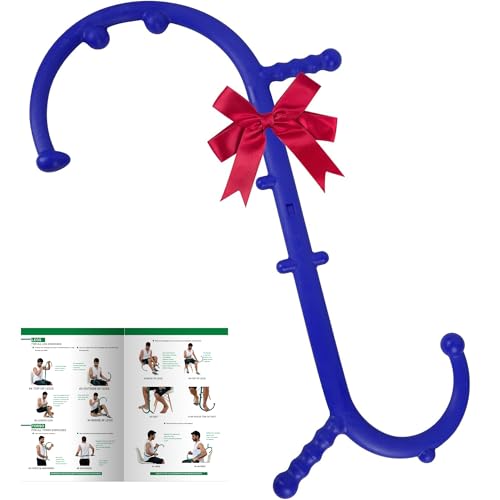 Massage Trigger Point Cane, Body Deep Tissue, Handheld Back, Neck, Shoulder, Leg and Feet Massager Rod, Muscle Release Tool Self Massage Hook Cane Gifts for Women & Men, Blue - color: Blue