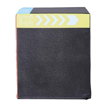 VEVOR 3 in 1 Plyometric Jump Box, Cotton Plyo Box, Platform & Jumping Agility Box, Anti-Slip Fitness Exercise Step Up Box for Home Gym Training, Conditioning Strength Training, Multiple Sizes, Black