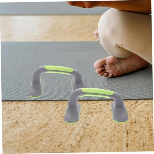 YARNOW Pushup Stands for Home Workout Equipment Non Slip Handles for Strength Training Safe and Reliable Grip - color: Green