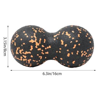 yueton 1Pack Peanut Massage Ball Myofascial Release Acupoint Massage Deep Tissue Muscle Massage Back Leg Massage Roller Mobility Ball for Daily Physical Therapy Yoga Therapy