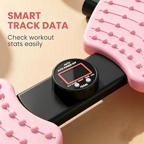 Waist Twister Machine Exercise, Ab Twister Board with the Smart LED Digital Monitor, Abs Workout for Slim Waist and Core Ab Exercise, Noiseless Home Gym Equipment for Women Men