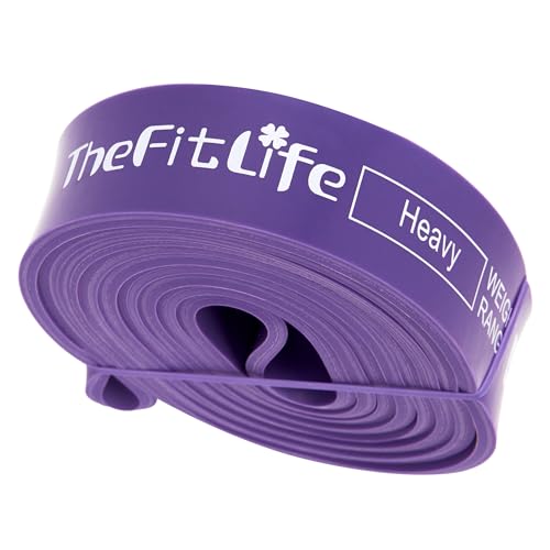 TheFitLife Pull Up Assistance Bands- Resistance Bands for Working Out, Long Workout Bands for Exercise, Fitness Band for Pullup Assist, a Substitute of Dumbbell Set and Kettlebells, Barbell - color: Purple