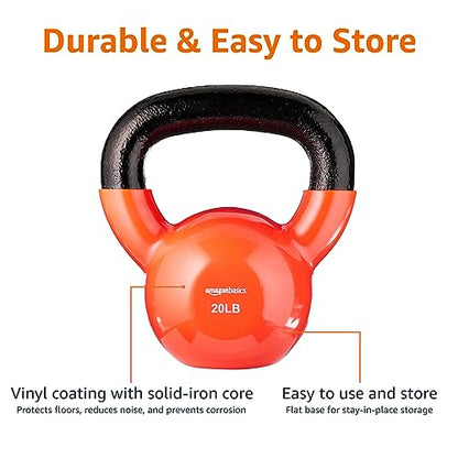 Amazon Basics Vinyl Kettlebell