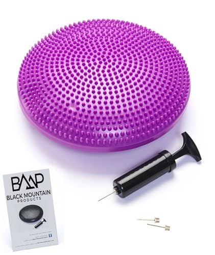 Black Mountain Products Exercise Balance Stability Disc with Hand Pump - color: Purple