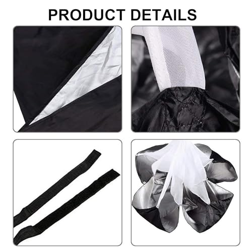 Running Speed Training: 56" Parachute with Adjustable Strap, Speed Chute Resistance Parachute for Speed and Acceleration Training Fitness Explosive Power Training, Free Carry Bag - color: Yellow