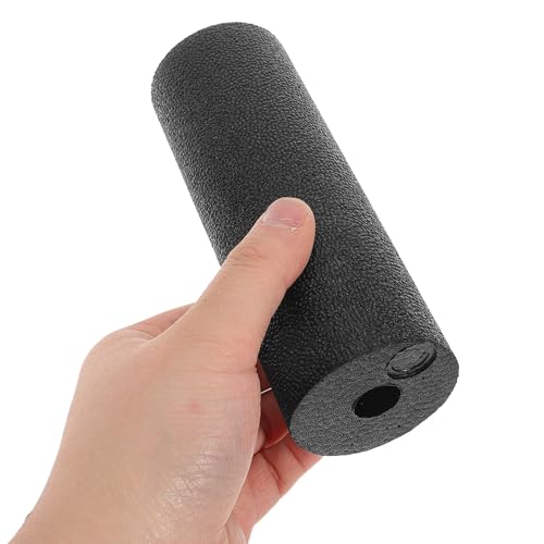 VALICLUD Compact Foam Roller Black Hollow Small Muscle Roller for Deep Tissue Massage for Yoga Training and Fitness Relaxation