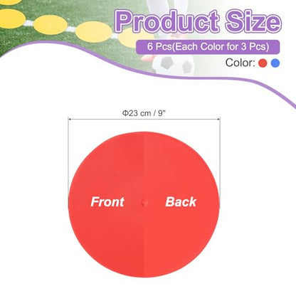 PATIKIL Spot Markers, Non-Slip Floor Agility Markers Flat - color: red/blue