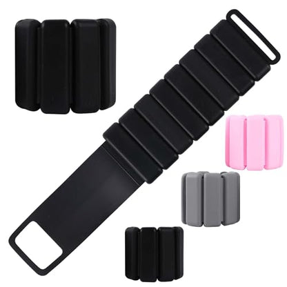 2 LB Adjustable Women's Wrist, Ankle Weights - Silicone 2-Piece Set, Waterproof, Comfortable and Breathable, Great for Yoga, Running, Swimming, Pilates - Great for Workouts