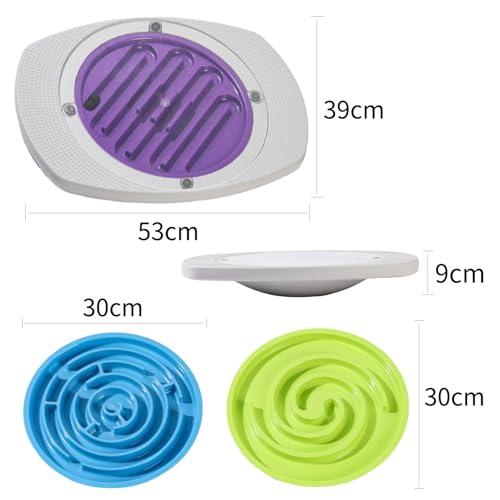 Balance Board Maze, 20 Inch Maze Balance Plate, Anti Slip Balance Board with 3 Replacement Maze Disks, Maximum Load of 165 Pounds