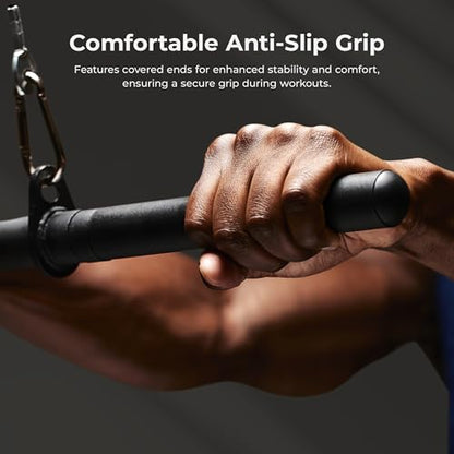 Sunny Health & Fitness Power Cage Squat Rack Upgrade Attachments, Dip Bar, Plate Bar Holder, Belt Squat, J Hook, Lat, Adapter, U Ring, Pull Up Bar, Landmine, Captain's Chair, Tricep Rope For Home Gym - style: Straight Bar