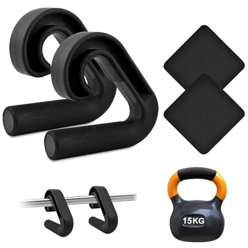 Neutral Grip Pull Up Handles 45°, Angles 90° Ergonomic Portable Hooks, Neutral Grip Handle Attachment for Pull-up Bars, Deadlifts, Barbellsand Resistance Bands