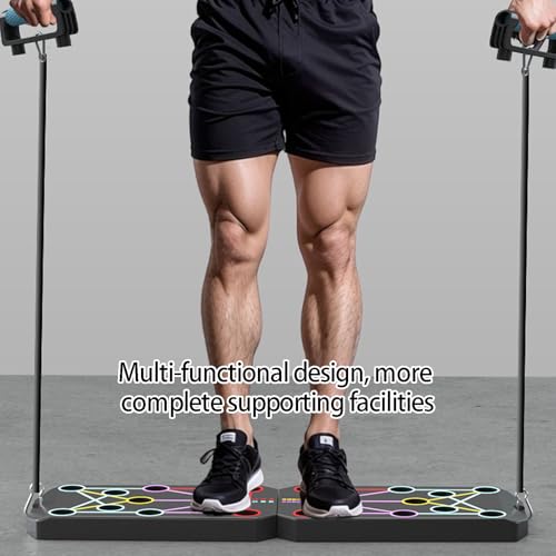 Multifunction Foldable Push Up Boards Portable Push Up Boards Fitness Equipment for Strength Training and Muscle Building Fitness Strength & Exercise Training Equipment - color: E