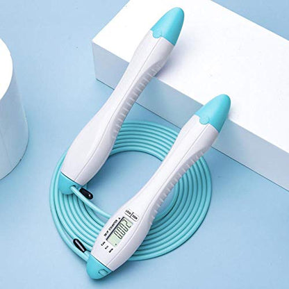 Jump Rope Digital Counter for Indoor,Outdoor Fitness Training Boxing Adjustable Calorie Skipping Rope Workout for Women,Men