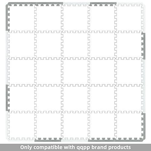 qqpp 20 Borders Accessories for Rubber Tiles Interlocking Puzzle Foam Floor Mats - Baby Play Mat for Playing | Exercise Mat for Home Workout. QA2-ALbS-M12LR8
