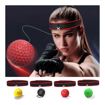 pureza Adjustable Boxing Training Ball - Speed Ball for Reflex and Hand-Eye Coordination - Perfect MMA Gear for Adults
