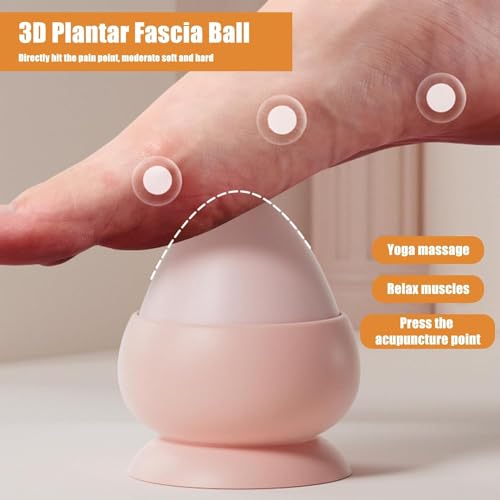 Trigger Point Massage Ball 1 Pcs Silicone Wall Mount Myofascial Release Ball Cone and Cupping 2 in 1 for Back, Neck, Feet, Leg Deep Tissue Self Massage Tool (Gray) - color: Gray