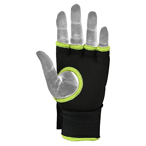 MRX Boxing Hand Wraps Inner Gloves for Punching – Knuckle and Fist Protection – Elasticated Padded Under Mitts with Quick Long Wrist Wrap – Great for MMA, Muay Thai, Kickboxing & Martial Arts Training