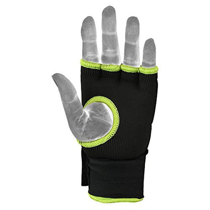 MRX Boxing Hand Wraps Inner Gloves for Punching – Knuckle and Fist Protection – Elasticated Padded Under Mitts with Quick Long Wrist Wrap – Great for MMA, Muay Thai, Kickboxing & Martial Arts Training