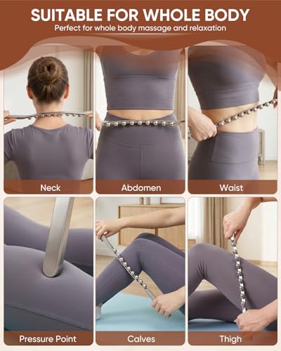 Stainless Steel Gua Sha Stick, Lymphatic Drainage Massager Cellulite Remover, Pressure Point Muscle Scraper Tool, Maderoterapia Kit for Body Sculpting, Fascia Massage, Myofascial Release - size: Fascia Stick