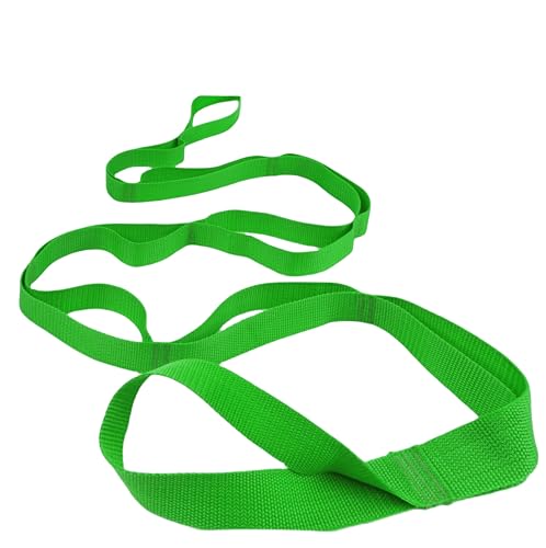 Stretching Strap Yoga Strap Physical Therapy for Home Workout, Exercise, Pilates and Gymnastics, 10 Loops Non-Elastic Stretch Bands with Aesthetic Packaging for Women & Men