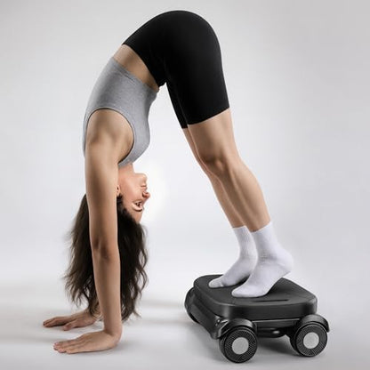 EAST MOUNT Pilates Reformer Board - Pilates Equipment Ab Roller Automatic Rebound Abdominal Wheel Home Workout Equipment for Women Core Workout