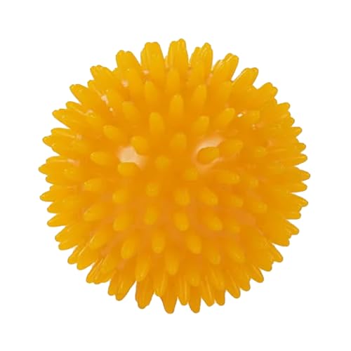 Soft-Spike Massage Ball, Trigger Point Therapy Ball for Muscle Tension Relief, Plantar Fasciitis, Myofascial Release, 8cm, Yellow - color: Yellow, size: 8cm