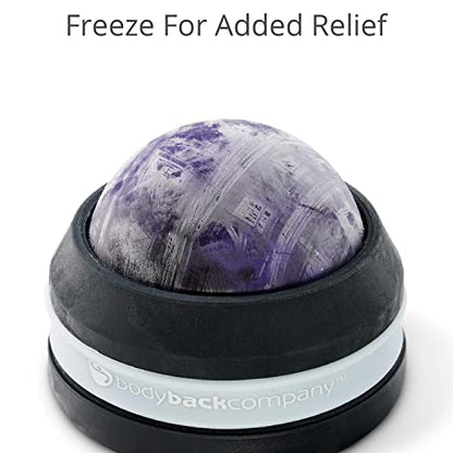 Body Back FSA Eligible Manual Massage Roller Ball | Deep Tissue Roller & Lacrosse Ball - Handheld Massager for Sore Muscles & Joint Pain | 360° Mobility Therapy Ball for Athletes & Fitness Recovery - color: Silver