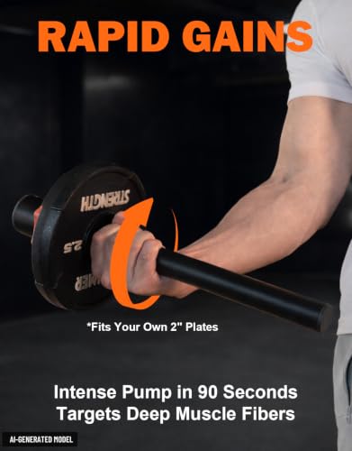 Fitarc Forearm Wrist Strengthener Grip Strength Trainer - color: 1" Forearm Bar