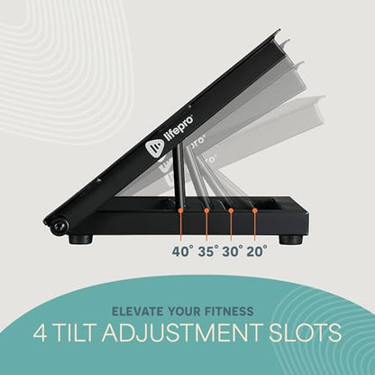 Lifepro InclineX Slant Board — Adjustable Calf Stretch Board with Nordic Strap — 4-Angle Incline for Calf Stretching, Squats & Ankle Mobility & Holiday Gifts