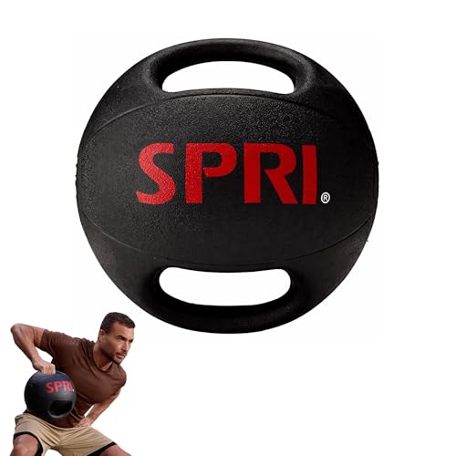 SPRI Medicine Ball with Handles - size: 12 LB