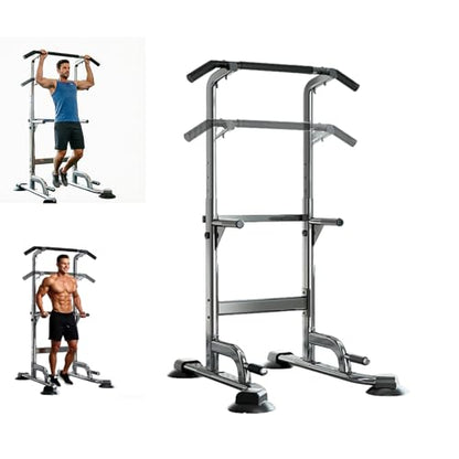 Adjustable Pull Up Bar for Home with Backrest, 6-Level Height Adjustment (69-94.5 inches), 352lb Capacity Carbon Steel Frame for Stability, Train Back, Abs & Chest