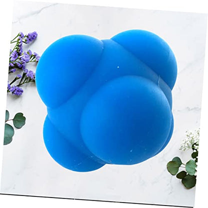 1pc Hexagonal Silicone Reaction Training Ball Durable Agility Workout Ball for Enhanced Reflexes Coordination and Speed Improvement for Athletes and Rehabilitation Use