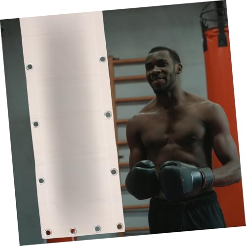 PRETYZOOM Triplet Boxing Bag Wall-Mounted Fitness Sandbag Empty 110x40cm Canvas Workout Punching Bag for Boxing Training and Martial Arts Practice