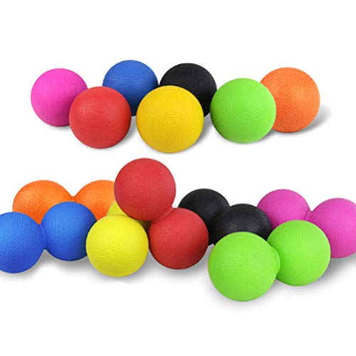 ARTIBETTER Peanut Massage Ball Double Massage Ball Mobility Ball Deep Tissue Massage Tool for Physical Therapy Muscle Relaxer Myofascial Release (Orange)