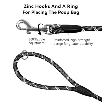 Long Dog Training Leash，Heavy Duty Reflective Rope Lead for Small Medium Large Dogs ，6FT 10FT 15FT 30FT 50FT for Training, Walking, Backyard, Camping