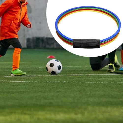 12 Pieces Agility Training Rings Soccer Training Rings Set Multicolor Workout