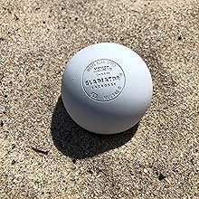 Gladiator Lacrosse Lacrosse Game Ball - color: White, size: 1 Ball