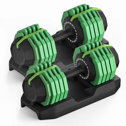 25/50/55 lbs Pair Adiustable Dumbbell Set, Adiust Dumbbell Weight for Exercises Pair Dumbbells for Men and Women in Home - color: 50LBS Pair