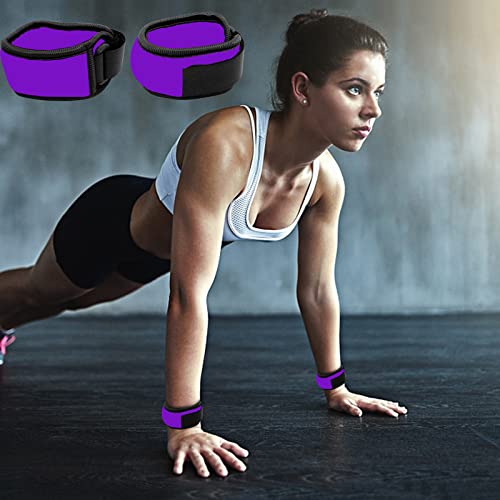 Pesas de Tobillo/Muñeca, Pesas de Puño de Mano de Brazo de Pierna Pequeña para Mujeres y Niños, Equipo de Ejercicio con Correas Ajustables para Gimnasio, Caminar, Trotar, Aeróbicos (1 Par) - color: 1.1 lb, Purple