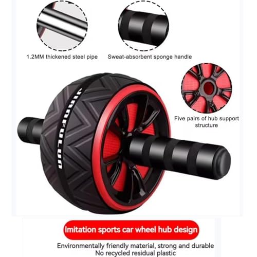 Ab Roller Wheel and Knee Mat, Abs Workout Equipment for Abdominal & Core Strength Training, Home Gym Fitness Exercise Wheels for Women Men, Abdominal Wheel