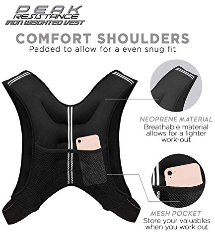 "Aduro Sport Weighted Vest Workout Equipment, 4lbs/6lbs/12lbs/20lbs/25lbs/30lbs Body Weight Vest for Men, Women, Kids"