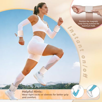 BECOJADDE Wrist Weights Ankle Weight for Women 1 Pair (1.1 lb/2.2 lb Each) - color: Beige Taupe, size: 4.4 Lb Pair (2.2 Lb Each)