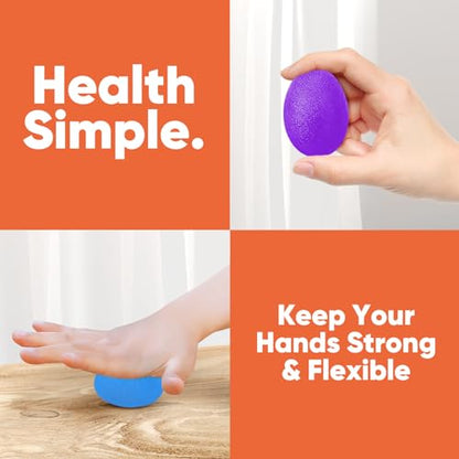 HiKeep Stress Balls for Adults (6 Pack), Stress Ball, Grip Strength Trainer
