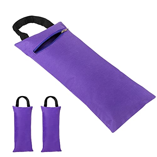 TOPTIE 2 Pack Yoga Sandbag Weighted Bag for Fitness Yoga Bolster, Unfilled Sandbag 16 x 7 Inch