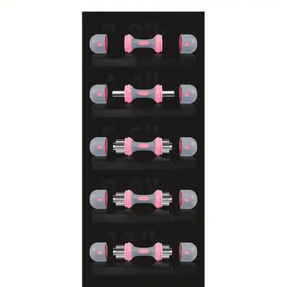 Adjustable Dumbbell Set 5 in 1 with Non-Slip Grip – Space-Saving Adjustable Weights for Home Gym, Strength Training, Weightlifting, and Fitness – Multi-Weight Dumbbells for Men & Women, Ergonomic Design