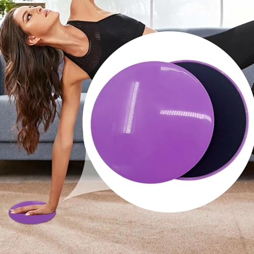 Gliding Discs For Abdominal Exercises - Core Sliders | Fitness Gliding Discs | Exercise Discs | Core Trainer | 2x Two-Sided Gym Sliding Plate Pads | Yoga Cushion For Carpet Or Hardwood Floors