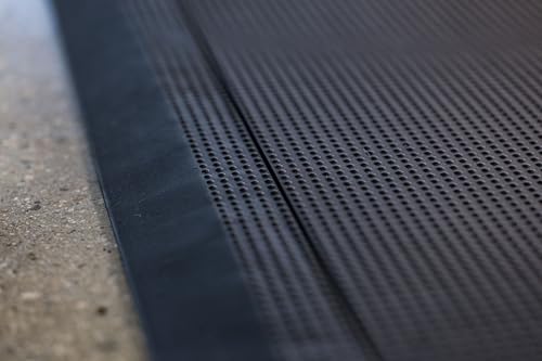 Interlocking Floor Tile Trim Pieces - Beveled Edges and Corners - Durable ½ in TPE (Rubber Like, NOT Foam, no Odor) - 10 Edges and 4 Corners - Made in USA