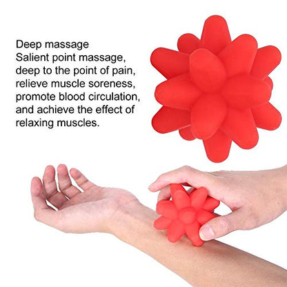Brrnoo Silicone Massage Ball, Ball for Trigger Point Massage - Deep Tissue Massager for Myofascial Release - Mobility Ball for Exercise & Recovery, Foot Acupoint Trigger Point Massage
