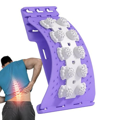 Back Stretcher for Lower Back Relie - PP 36cm | Cracker for Lower Bàck Relief | Adjustable Baçk Arch Stretcher for Home Gym Orthopedic Correction Tissue Nerve Relaxation Slouching Prevention